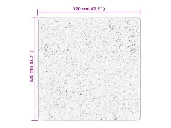 Hester Alfombra de pelo corto suave lavable HUARTE arena 120x120 cm