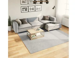 Hester Alfombra de pelo corto suave lavable HUARTE gris 240x240 cm