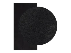 Hester Alfombra de pelo corto suave lavable HUARTE negro 100x200 cm