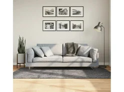 Hester Alfombra de pelo corto suave lavable HUARTE antracita 100x200cm