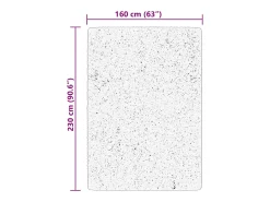 Hester Alfombra de pelo corto suave lavable HUARTE beige 160x230 cm