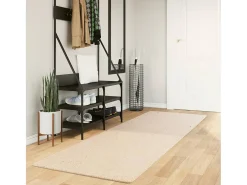Hester Alfombra de pelo corto suave lavable HUARTE beige 80x250 cm