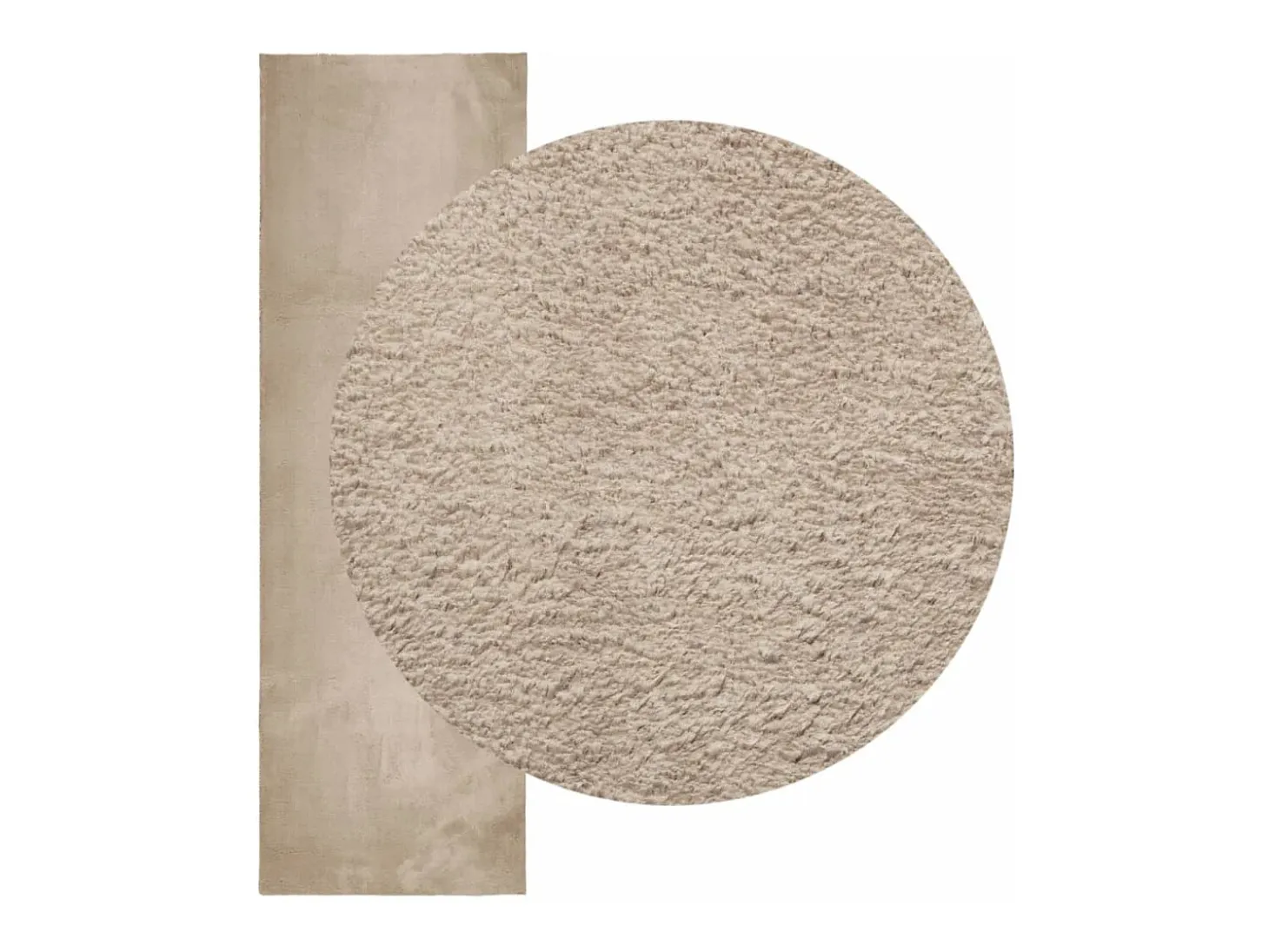 Hester Alfombra de pelo corto suave lavable HUARTE arena 80x250 cm