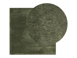 Hester Alfombra pelo corto suave lavable HUARTE verde bosque 120x120cm