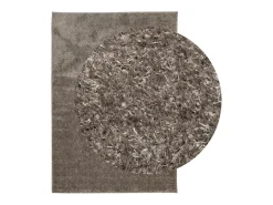 High Point Alfombra pelo largo aspecto brillante ISTAN gris 140x200 cm