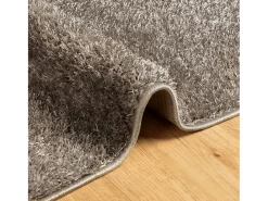 High Point Alfombra pelo largo aspecto brillante ISTAN gris 140x200 cm