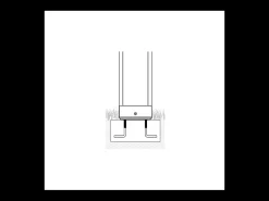 Home Pole - Poste de jardín LED para fijar al suelo - Luz nocturna cálida 3000K 230V 15W 1590lm Azafrán - Gris oscuro