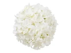 Hortensia Artificial SucceBuy Flores Artificiales 250 mm, Ramos de Flores Artificiales Aspecto Realista con Cabeza de 152,4 mm, Lote de 105, Blanco