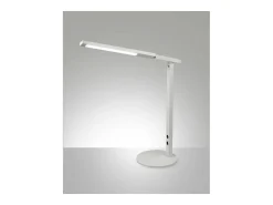 Ideal - Lámpara de mesa Fabas Luce blanca - LED táctil de 10 W integrado regulable CCT (3000K 4000K 5000K 6000K)