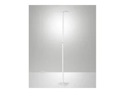 Ideal - Lámpara de pie LED blanca orientable de metal H.180 cm Fabas Luce - Luz LED integrada de 35W CCT (3000K 4000K 5000K 6000K)