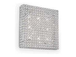 Ideal Lux Admiral - Luz de empotrar grande cuadrada de interior de 8 luces Cromado, G9