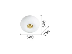 Ideal Lux Arizona - Lámpara de techo empotrada 5 luces Blanca