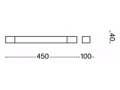 Ideal Lux BALANCE Regleta LED Integrada Blanco 1450Lm 3000K