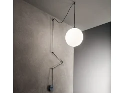 Ideal Lux Boa - Lámpara colgante de techo 1 Light Globe Negra, E27