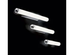Ideal Lux Camerino - Aplique de pared con espejo grande para interiores, 4 luces, blanco, E14