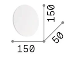 Ideal Lux Cover - Aplique LED 1 luz Negro