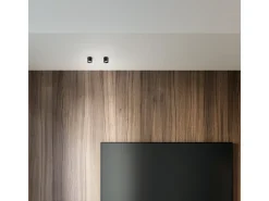 Ideal Lux DOT Downlight LED montado en superficie, negro, 3000 K, no regulable