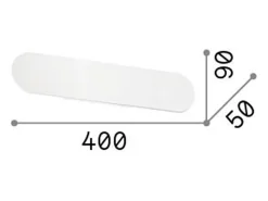 Ideal Lux ECHO Aplique Empotrado Led Integrado Negro 40cm 3000K
