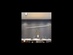 Ideal Lux ESSENCE Plafón Led Integrado Colgante Blanco 126cm 3000K
