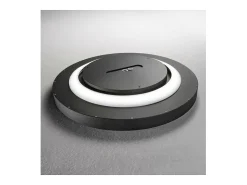 Ideal Lux FLY Foco LED Semi Empotrado Integrado 45cm Negro, 4000K, IP40