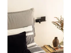 Ideal Lux KOMODO-2 Luz de lectura LED negra, interruptor incorporado, 3000 K, no regulable
