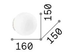 Ideal Lux Mapa Bianco - Aplique de pared interior 1 luz Blanca, G9