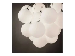 Ideal Lux Mapa Bianco - Colgante Cluster pequeño de 11 luces, blanco, E14