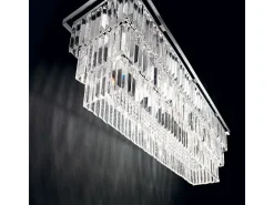 Ideal Lux Martinez - Colgante de techo de 8 luces cromado