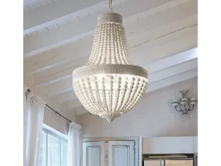 Ideal Lux Monet - Lámpara colgante de 6 luces Blanco