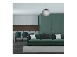 Ideal Lux NEMO - Lámpara colgante de techo tipo domo para interior 1 gris claro, E27