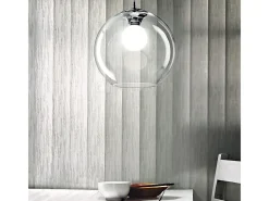 Ideal Lux Nemo Clear - 1 lámpara colgante de techo en forma de globo, clara, transparente, E27