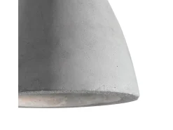 Ideal Lux Oil - 1 lámpara colgante de techo tipo domo gris cemento, E27