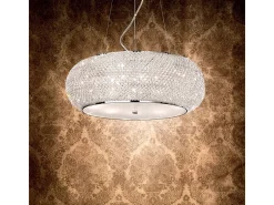 Ideal Lux Pasha' - Lámpara colgante de techo de 14 luces cromada