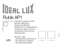 Ideal Lux Rubik - Aplique LED 1 luz para exterior Up Down Negro IP44