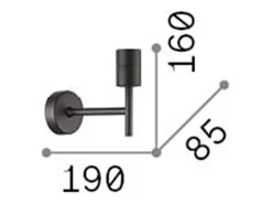 Ideal Lux SET UP Aplique Níquel Sin Pantalla