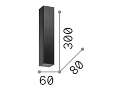 Ideal Lux Sky - 2 Light Up & Down Aplique Negro, GU10