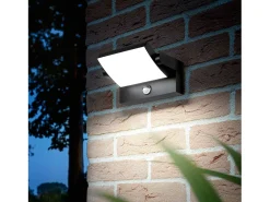 Ideal Lux SWIPE Lámpara de pared LED con sensor de movimiento para exteriores Café, 3000K, IP54