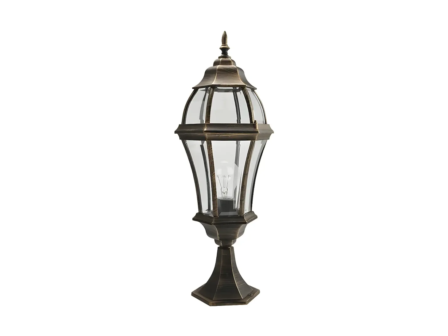 Iluminacion Para Jardin Sobremuro En Aluminio Becrux Dorado