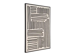 Impresión sobre lienzo Lipari nº1 60x90 cm negro, beige.