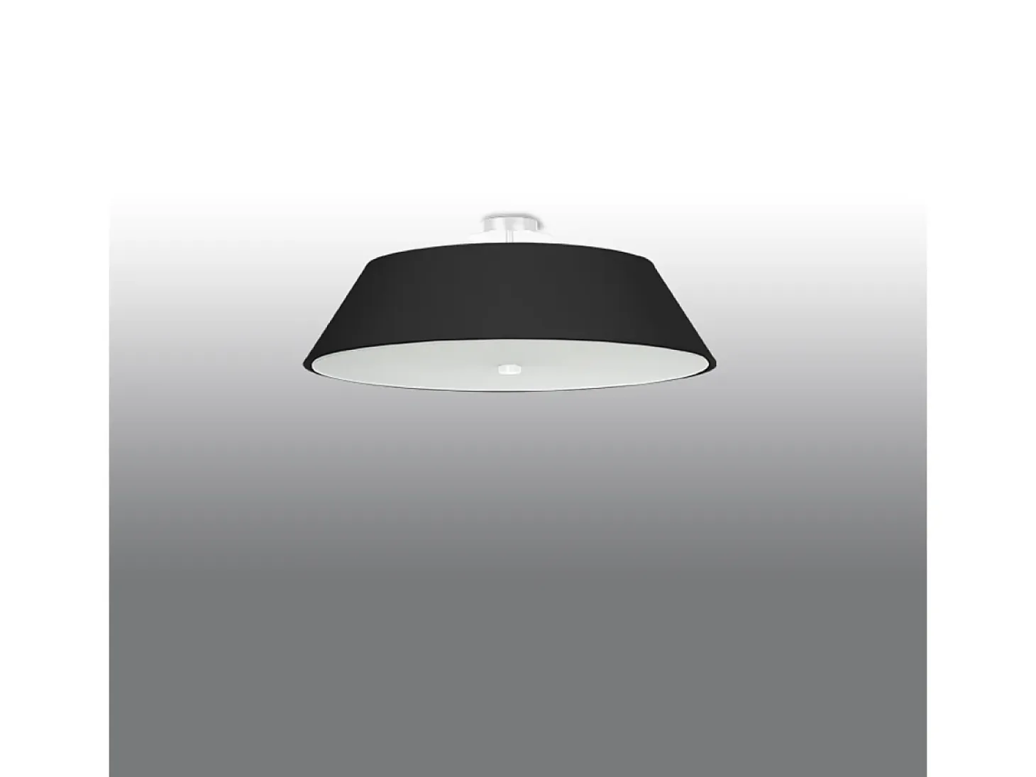 Incasso Cilindrico Nero 60cm E27 Plafón cilíndrico Negro 60cm E27