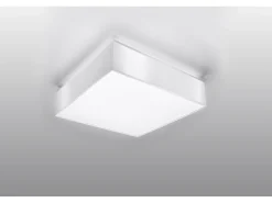 Incasso quadrato bianco 25cm E27 Lámpara de empotrar cuadrada Blanca 25cm E27