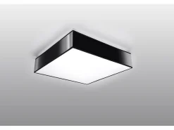 Incasso quadrato nero 25cm E27 Lámpara de empotrar cuadrada Negra 25cm E27
