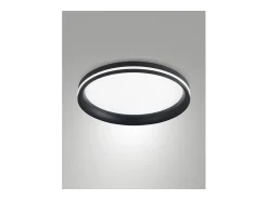 Isy - Fabas Luce Lámpara de techo LED de aluminio - LED integrado 64W IP20 Negro
