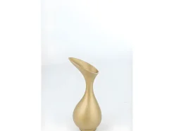 Jarrón de Aluminio Dorado 19x17x45cm
