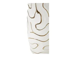 Jarrón de cerámica blanca 14,5x39,5 cm