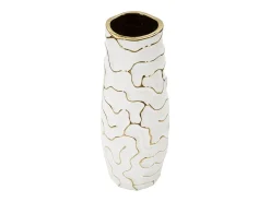 Jarrón de cerámica blanca 12x29,5 cm