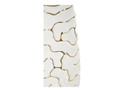 Jarrón de cerámica blanca 12x29,5 cm