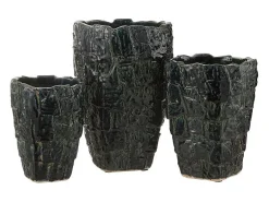 Jarrón de cerámica verde 25*25*36.5 cm