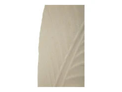 Jarrón de metal beige, 31 x 13 x 53,5 cm