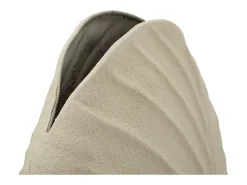 Jarrón de metal beige, 31 x 13 x 53,5 cm